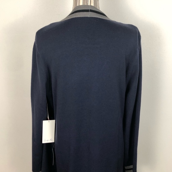 NWT Harper Rose sz 18 blue gray knit dress cardig. - Picture 5 of 10